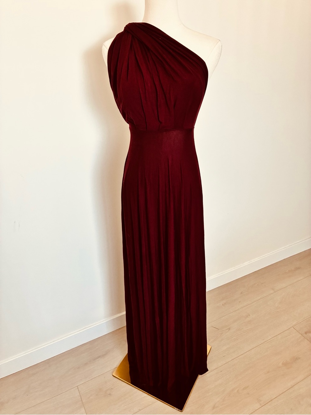 Lulu's Burgundy Convertible Infinity Maxi Dress